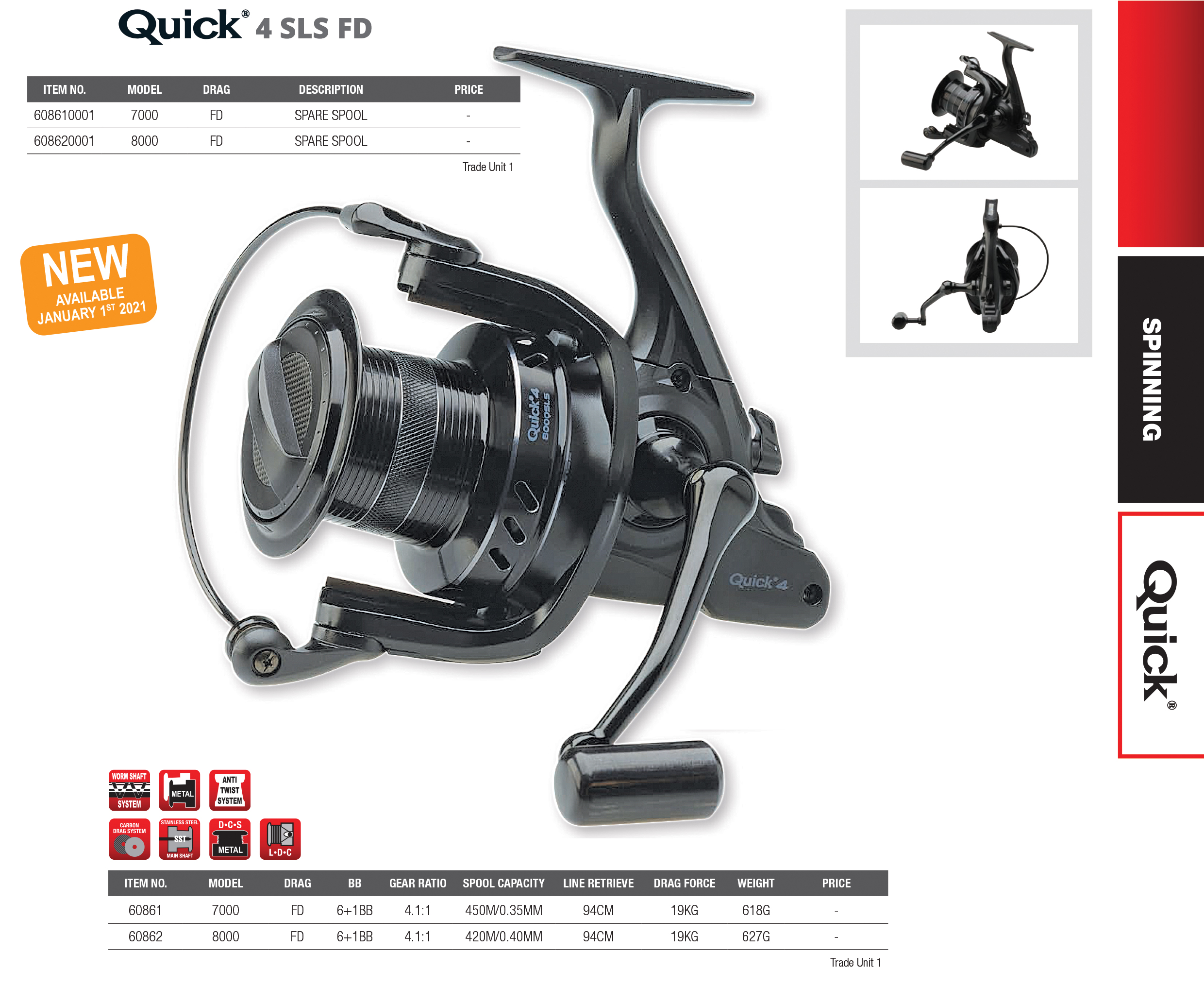 Новая серия карповых катушек QUICK® 4 SLS!
