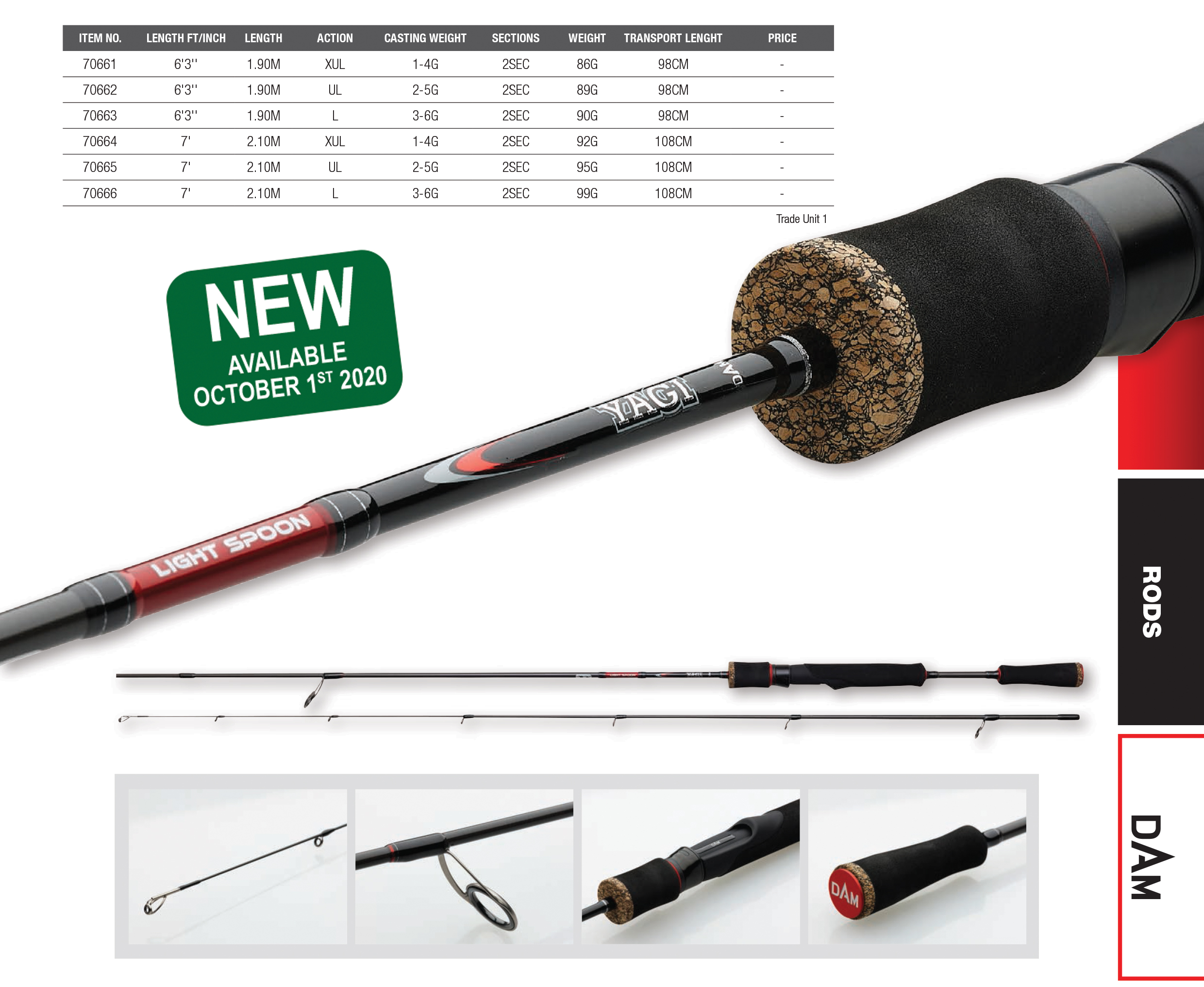 Пополнение в семействе спиннинговых удилищ DAM!
